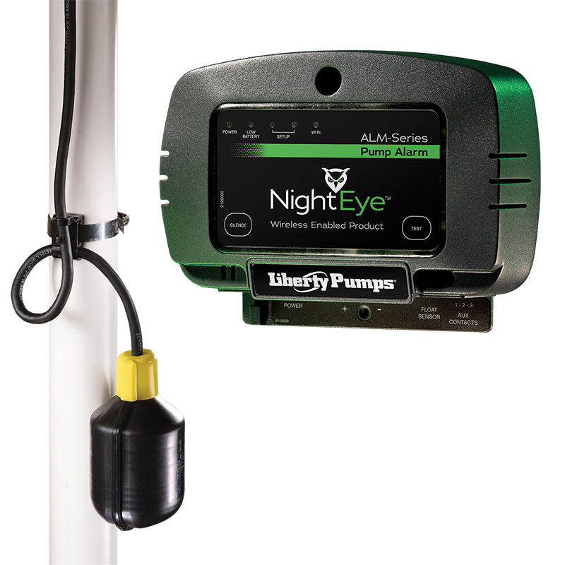 Liberty Pumps NightEye Wireless Enabled Pump Alarm with 10ft Float Switch Cord - ALM-2-EYE