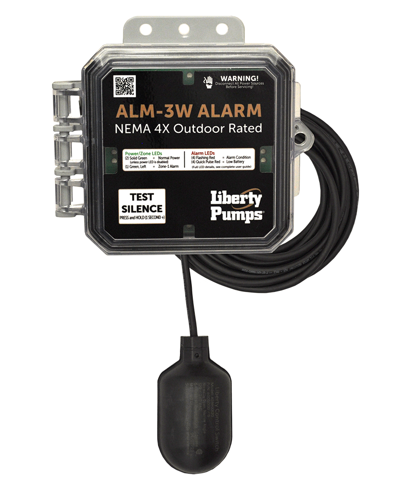 Liberty Pumps ALM-3W Outdoor High Liquid Level Alarm 115V, 20ft Cord