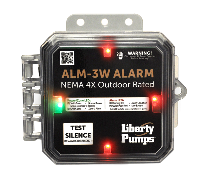 Liberty Pumps ALM-3W Outdoor High Liquid Level Alarm 115V, 20ft Cord