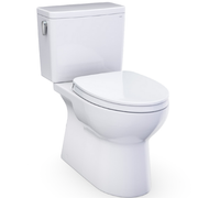 TOTO Glaston MS472124CEFG#01 Two Piece Elongated Toilet 1.28 GPF with Seat - Cotton