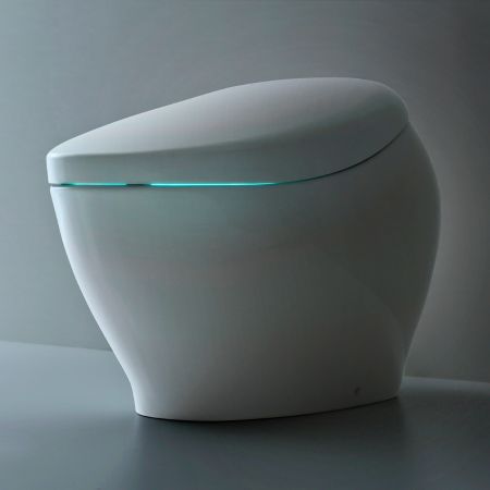 Toto Neorest NX2 One Piece Toilet with Integrated Bidet Seat - Elongated in Cotton White