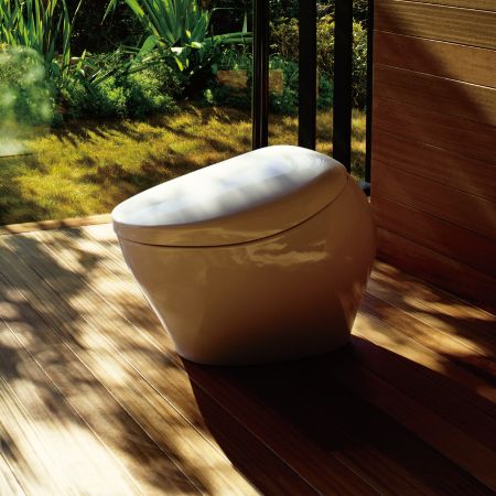 Toto Neorest NX2 One Piece Toilet with Integrated Bidet Seat - Elongated in Cotton White