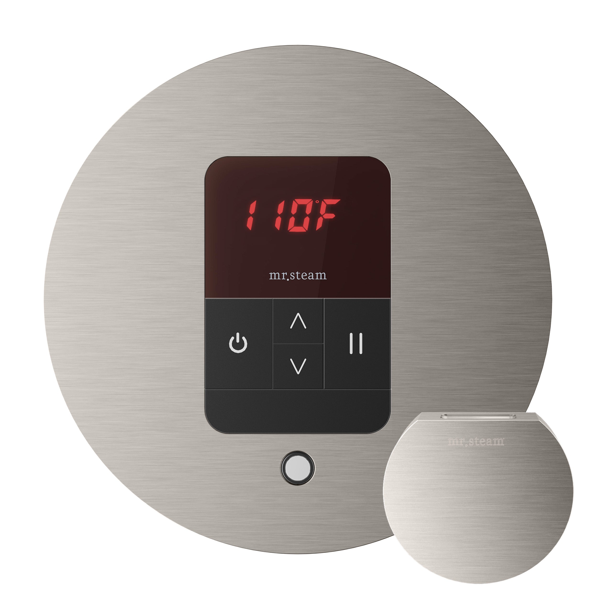 Mr. Steam MSITEMPORD-BN iTempo Round Steam Shower Control in Brushed Nickel