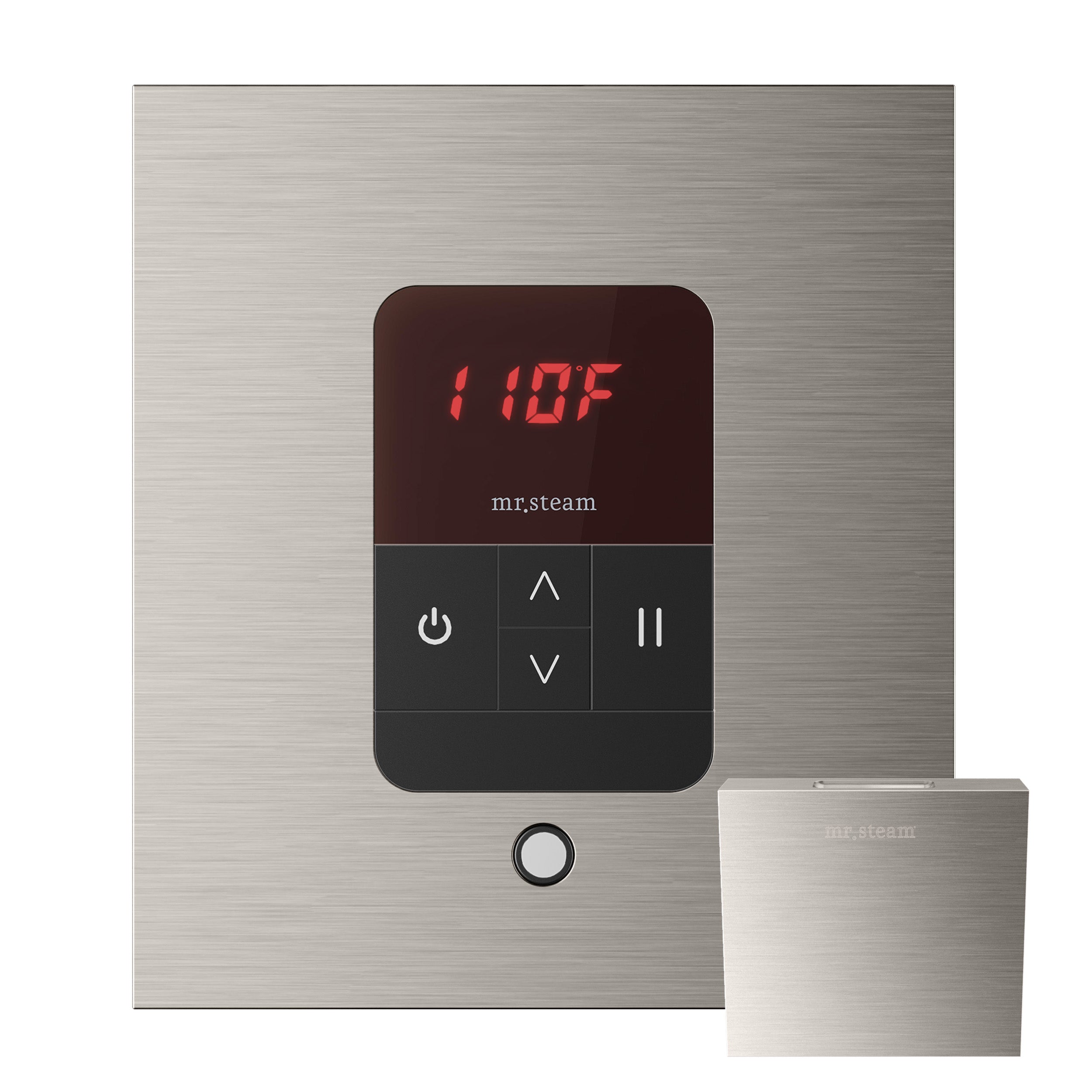 Mr. Steam MSITEMPOSQ-BN iTempo Square Steam Shower Control in Brushed Nickel