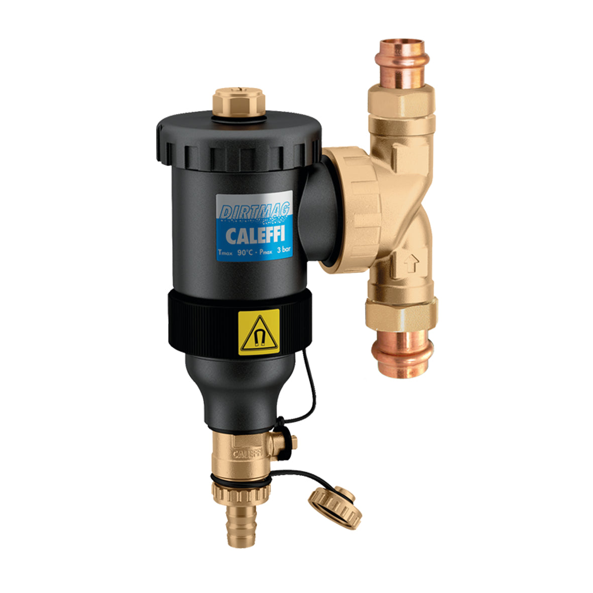 Caleffi NA545395 DIRTMAG Composite Dirt Separator with Magnet - 3/4-in Union Sweat