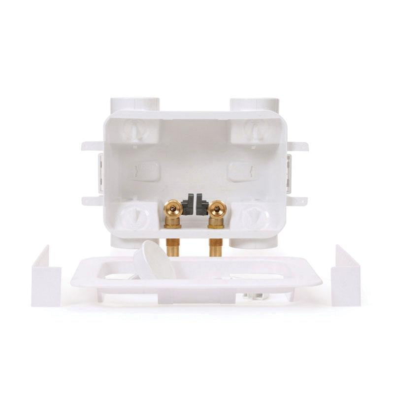 Oatey 38201 Assembled Washing Machine Outlet Box Copper Sweat 1/4" Turn, 2"x4" with no Hammer