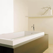 Bain Ultra Origami 6632 Rectangular Alcove Or Drop In 1-Person 49 Gallon 45 Jet Thermomassuer Bathtub with 1-1/2" Standard Deck Heated Backrest and Heated Headrest in White - BOOIRI00T-01