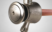 Prier P-114T 12" Cold only TrueTemp Style Hydrant, Satin Nickel; 3/4" MIP x 1/2" FIP