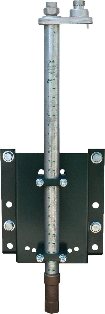 Prier Heavy Duty Freezeless Flush Mount Roof Hydrant w/Mounting Bracket, ASSE 1052 Code Approved