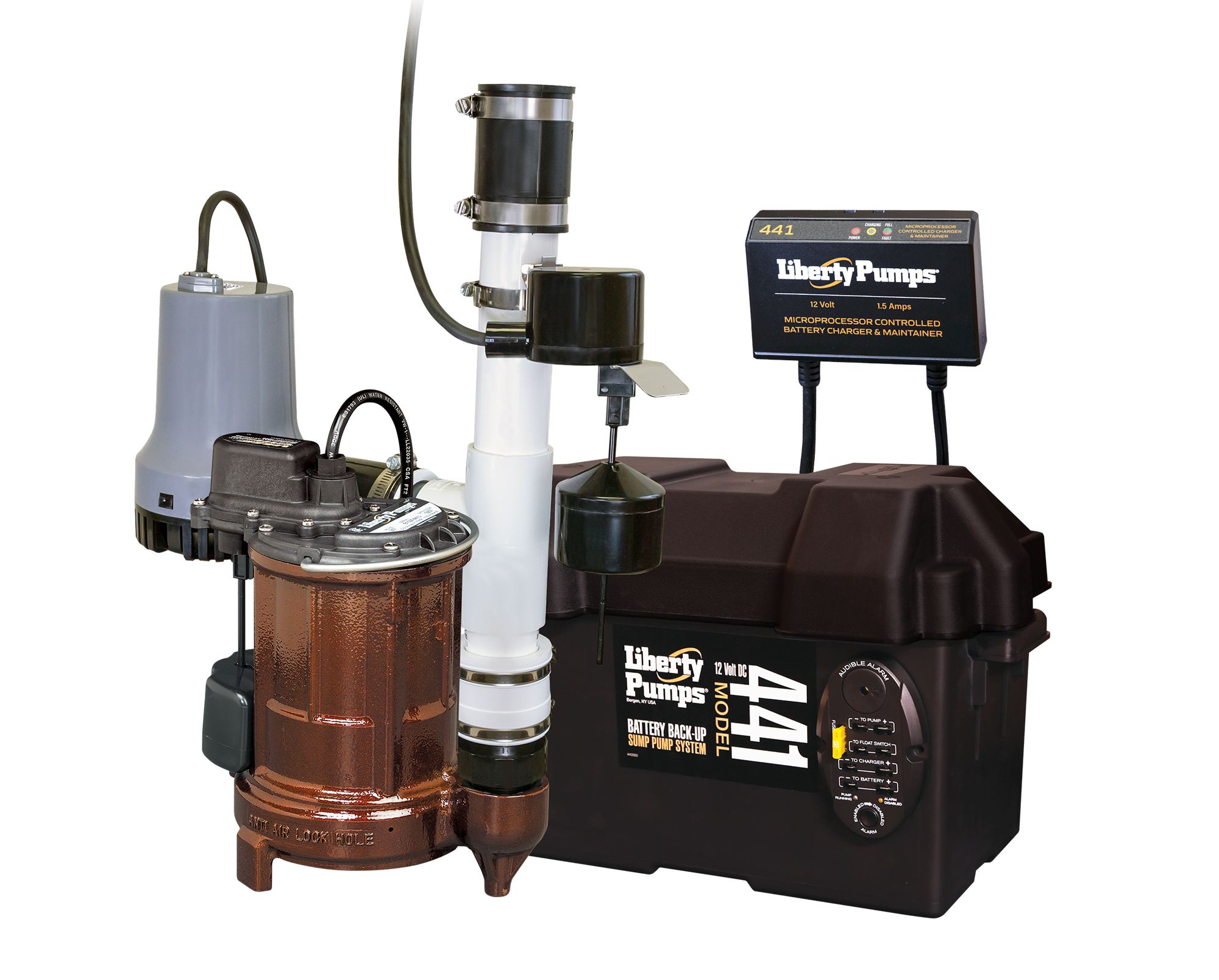 Liberty Pumps PC257-441 Sump Pump Combo System: Primary and Backup