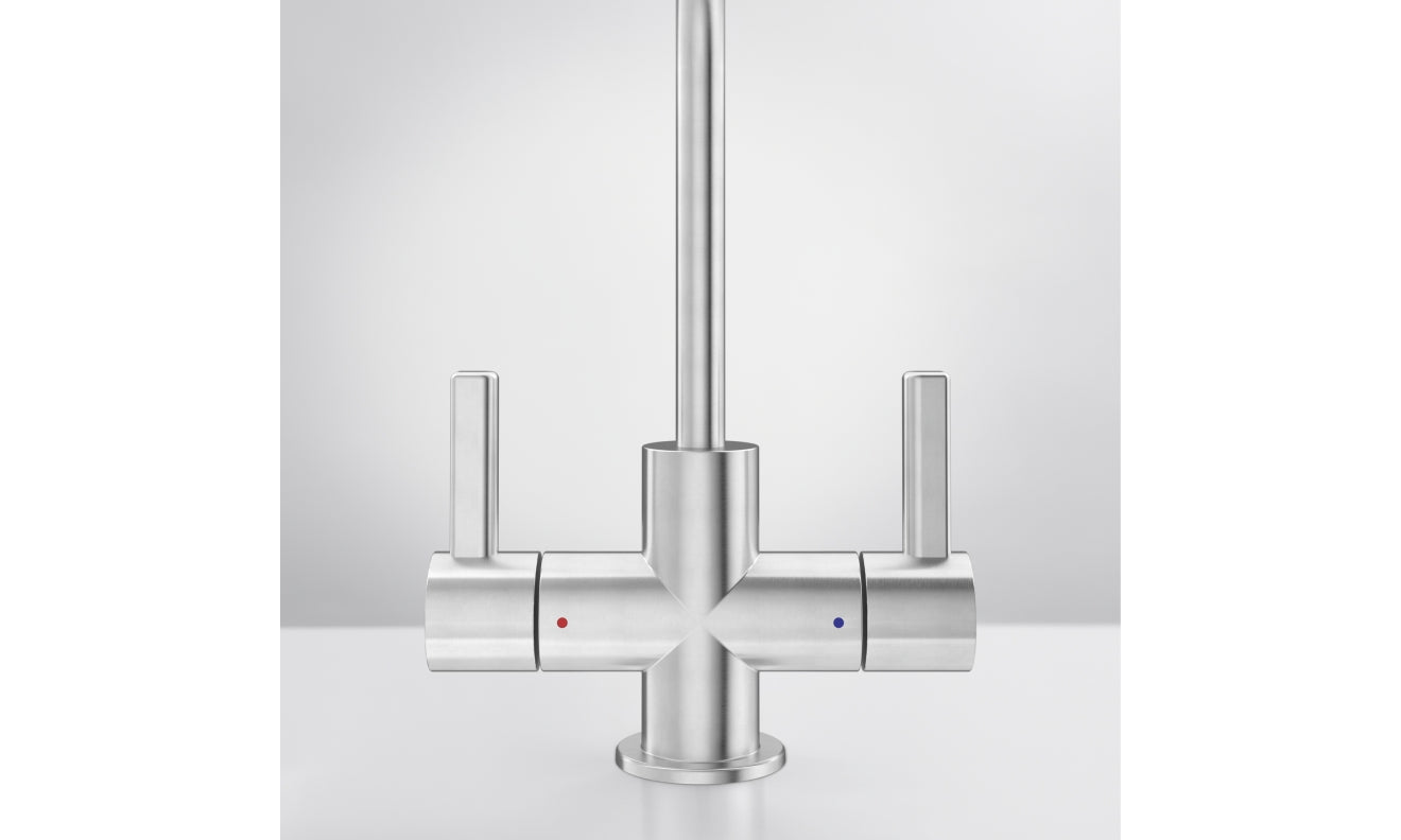 Franke UNJ-HC-CHR Universal Hot and Cold Water Dispenser with J Spout in Polished Chrome