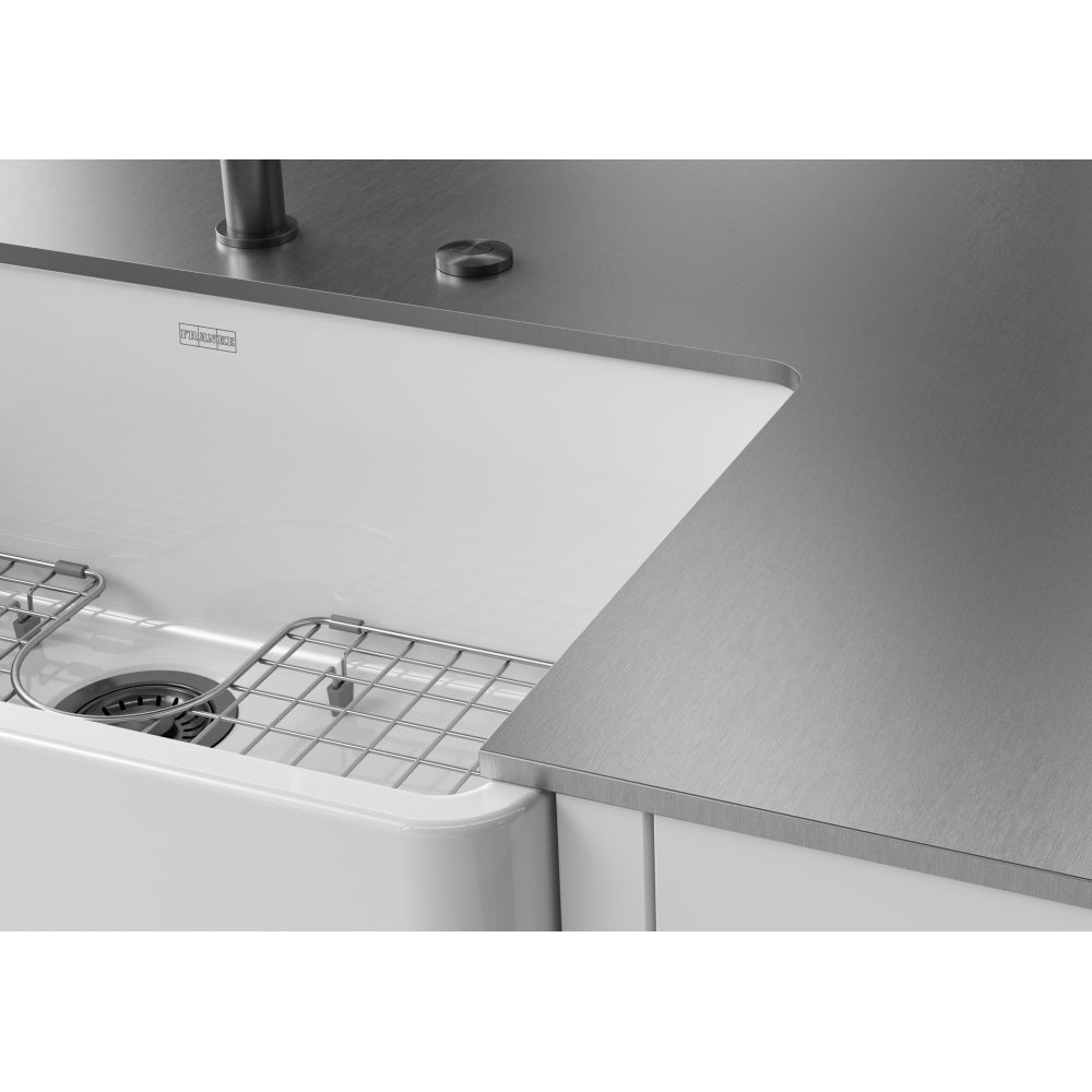 Franke Ceranova 24 in. Farmhouse Single Basin Fireclay Kitchen Sink - White