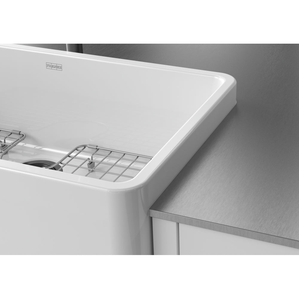 Franke Ceranova 24 in. Farmhouse Single Basin Fireclay Kitchen Sink - White