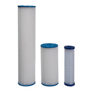 Sterling Water Treatment PP Series 2.5 inch by 10 inch Polyester Pleated Sediment Cartridge, 20 Micron Rating - Case of 24 - PP1020-24