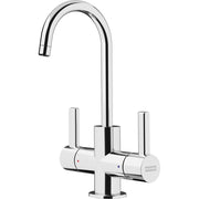 Franke UNJ-HC-CHR Universal Hot and Cold Water Dispenser with J Spout in Polished Chrome