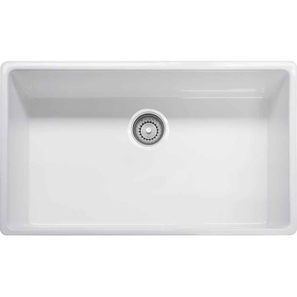 Franke FHK710-33WH FARM HOUSE Fireclay Single Bowl Apron Front - WHITE
