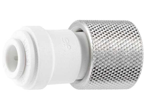 Polypropylene Female Connector in White - PP6008U9W-US