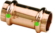 Viega 78047 ProPress Zero Lead Copper Coupling with Stop 1/2-Inch P x P, 3 Pack