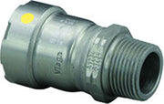 Viega MegaPressG 1-1/2" Press x Male Thread Adapter in Carbon Steel, Zinc-Nickel Coating - 25121