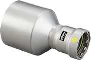 Viega MegaPressG 3" FTG x 2" Press Reducer in Carbon Steel, Zinc-Nickel Coating - 28830