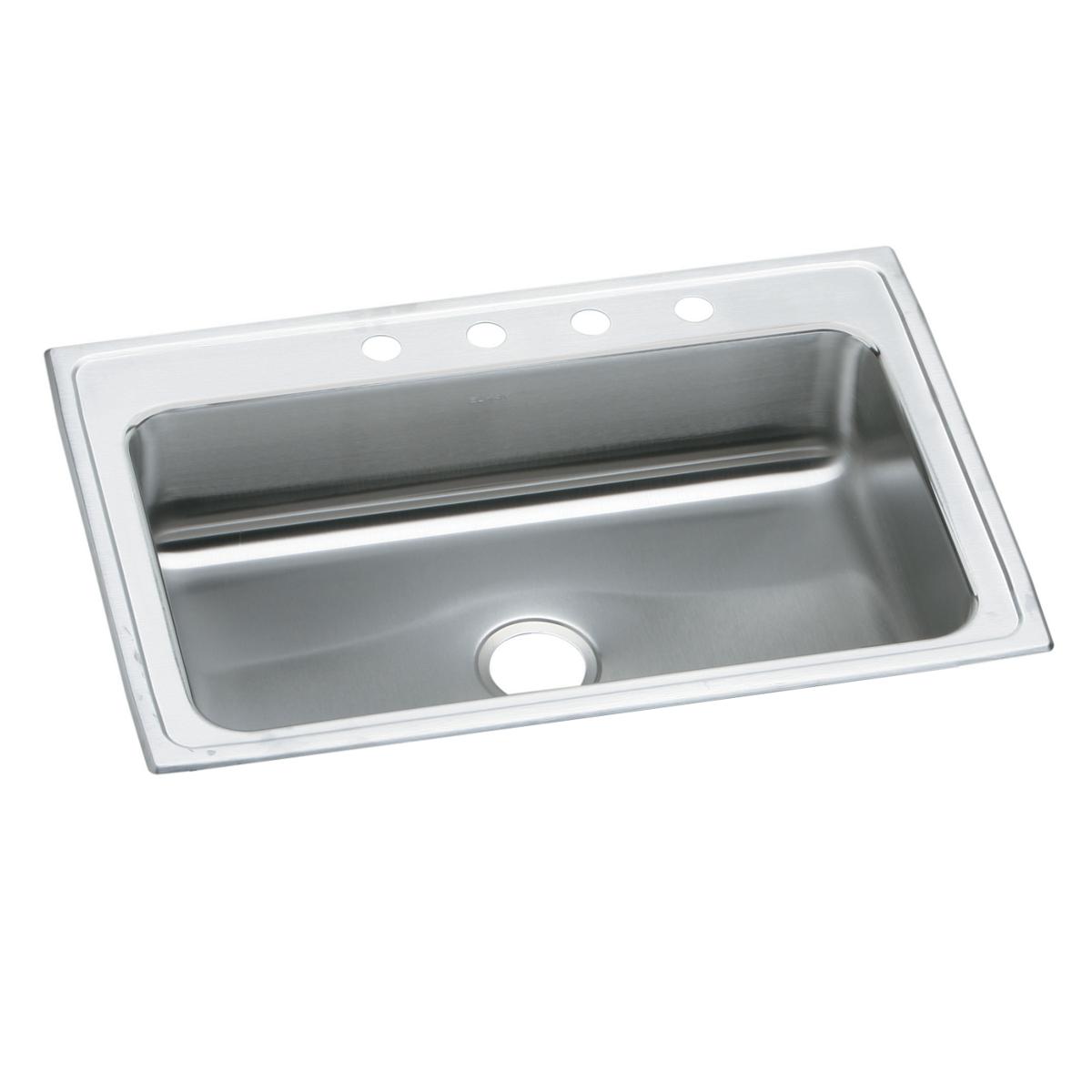 Elkay Celebrity Stainless Steel 33" x 22" x 7-1/4" 2-Hole Single Bowl Drop-in Sink