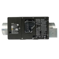 Panasonic HEPA replacement filter unit with dual metallic ducts and circuit board component visible.