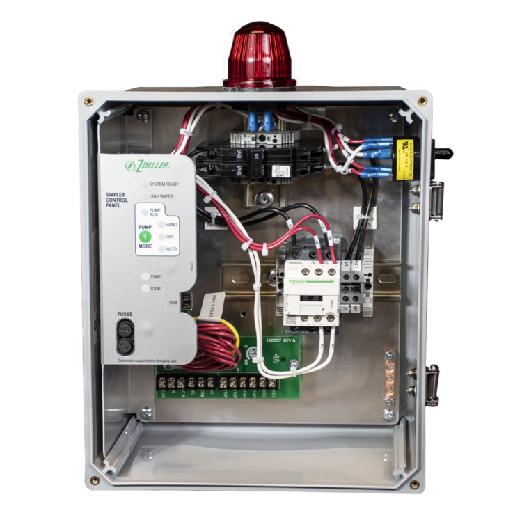 Zoeller Pumps Simplex Pivot Control Panel with Alarm (7-15 A) - 31324-0001
