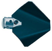 Steel grease cutter auger head with 2.5 inch diameter cone-shaped blade and metal coupling attachment.