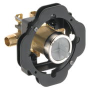 Delta Universal Thin Wall Mixing Rough-In Valve w/ Service Stops, 1/2 in. NPT Male & 1/2 in. CWT Female and Box