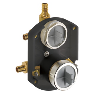 Delta Multichoice Shower Rough In w/ Service Stops & Integrated 3 Port Diverter w/PEX