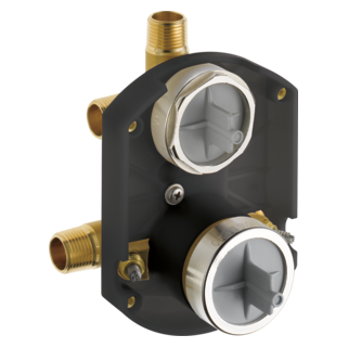 Delta Multichoice Shower Rough In w/ Service Stops & Integrated 3 Port Diverter