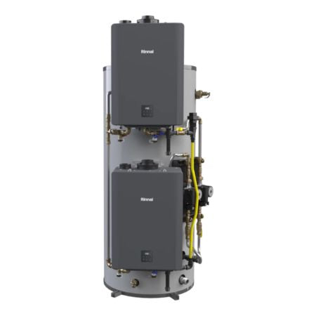 Rinnai CHS HCX Series 398,000 BTU Indoor Natural Gas Vertical Hybrid Water System with 119 Gallon Tanks - CHS398100HCXVIN