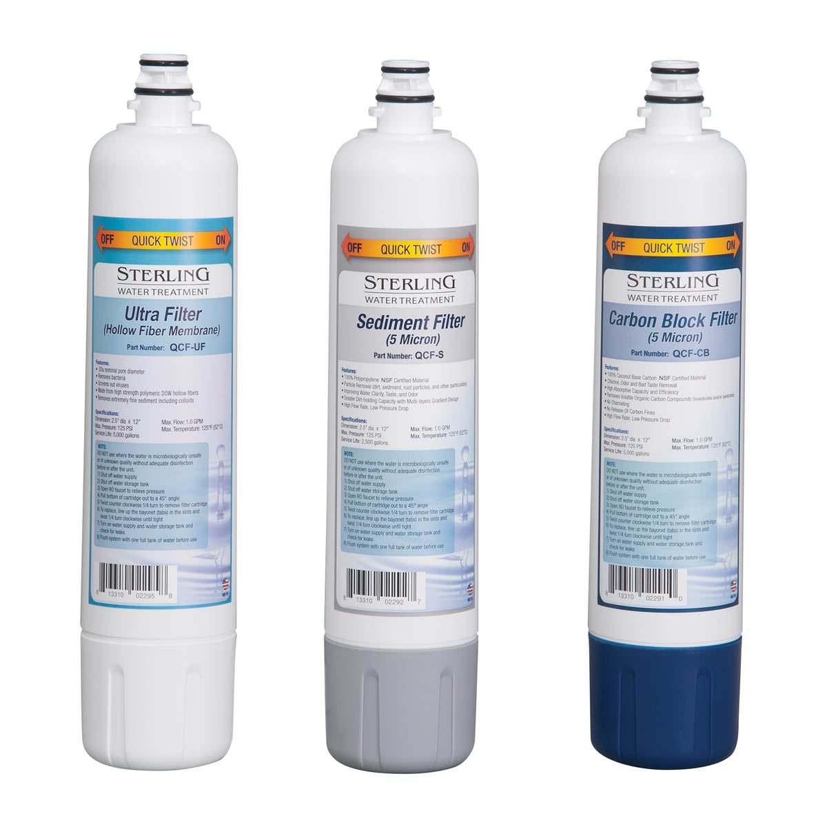 Sterling Water Treatment CRS Series Reverse Osmosis Filter Replacement for CRS-3 - ROCRS-B