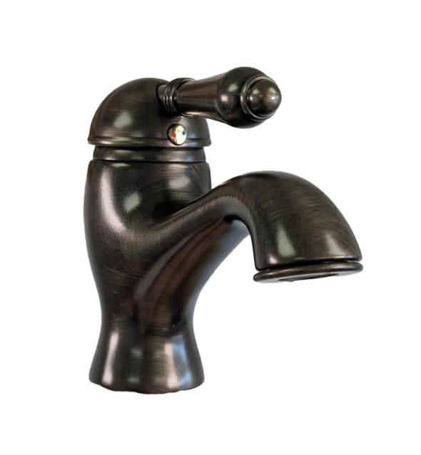 CLOSEOUT ROHL Viaggio 1.2 GPM Single Hole Bathroom Faucet with Pop-Up Drain - Old Iron