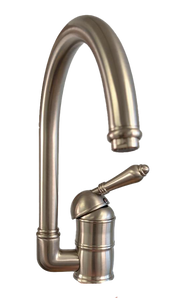 CLOSEOUT ROHL Country Kitchen Single Hole High-Arc Kitchen Faucet - Satin Nickel