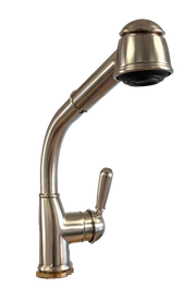 CLOSEOUT ROHL 1.8 GPM Single Hole Pull-Out Kitchen Faucet - Chrome