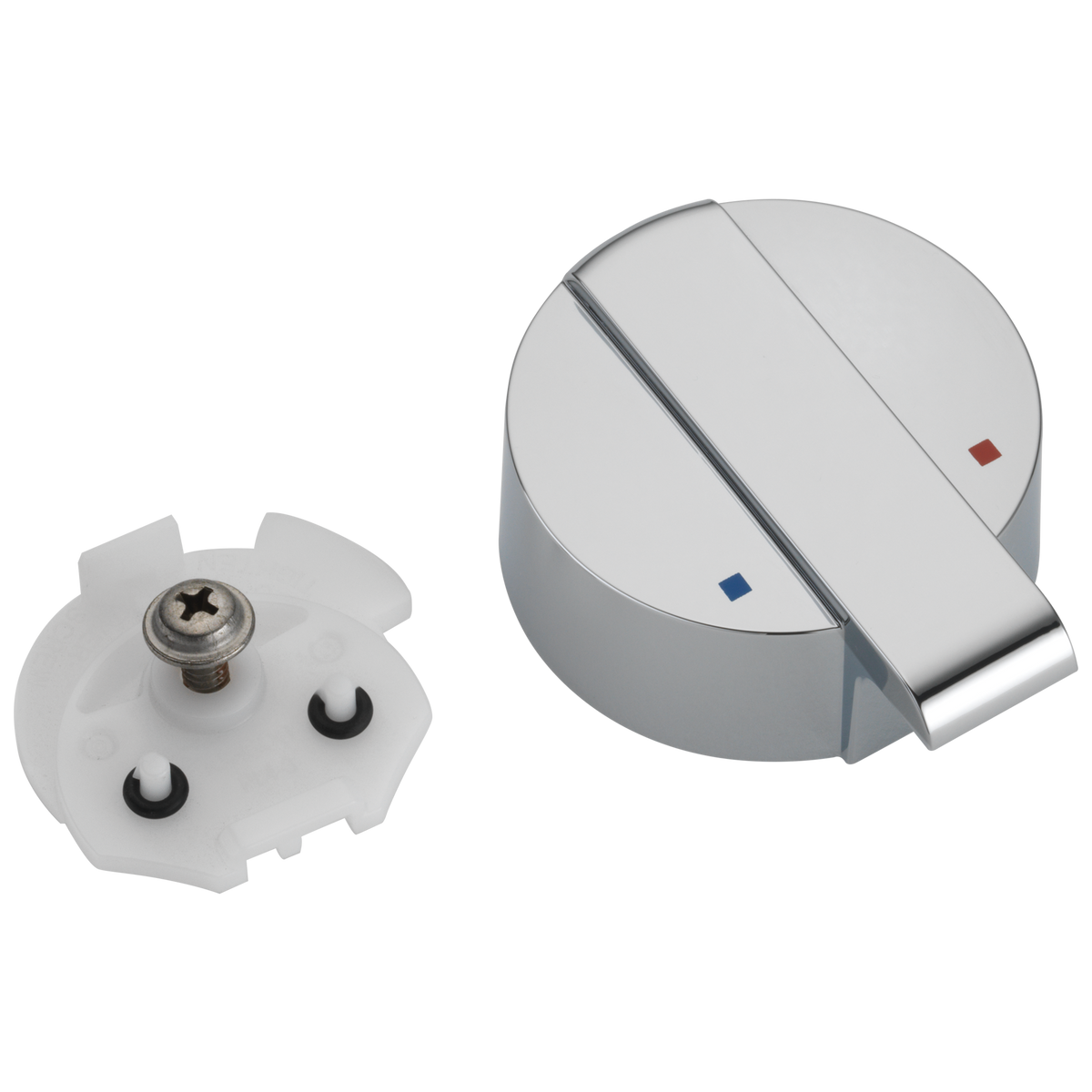 Delta Ara RP84986 Temperature Knob & Cover - T17 Integrated Diverter in Chrome Finish