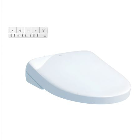 Toto S7A Bidet Seat with Remote - Contemporary Round in Cotton White