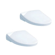 Toto S7A Bidet Seat with Remote - Contemporary Round in Cotton White - 2 pack