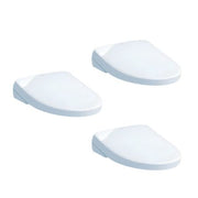 Toto S7A Bidet Seat with Remote - Contemporary Round in Cotton White - 3 pack