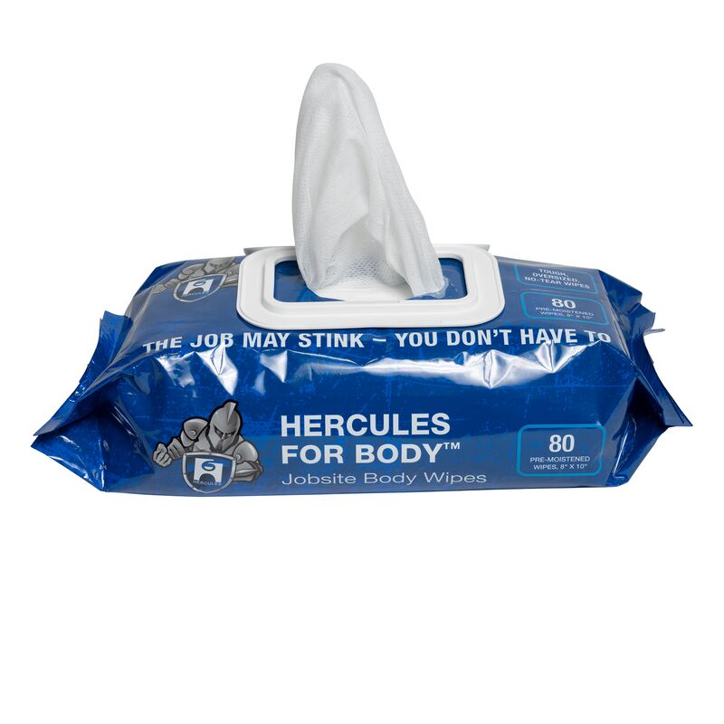 Oatey Hercules Body Wipes 80 Count - White