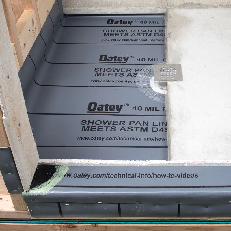 Oatey PVC Shower Pan Liner 5 ft x 40 ft 40 Mil - Gray