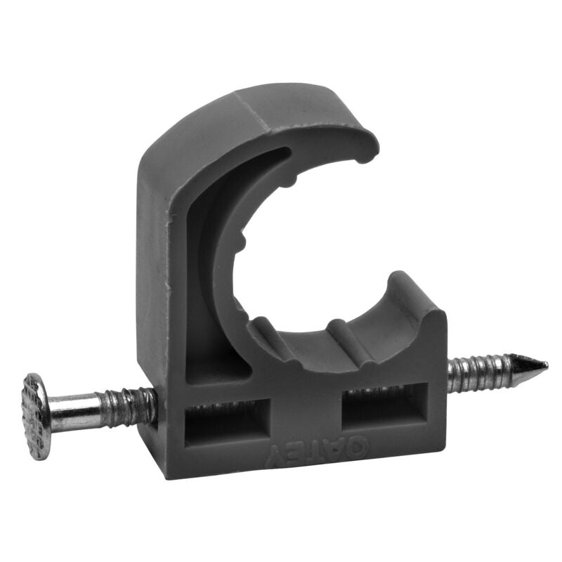 Oatey 1 in Barbed Half Clamp Nail 50 Pack - Steel