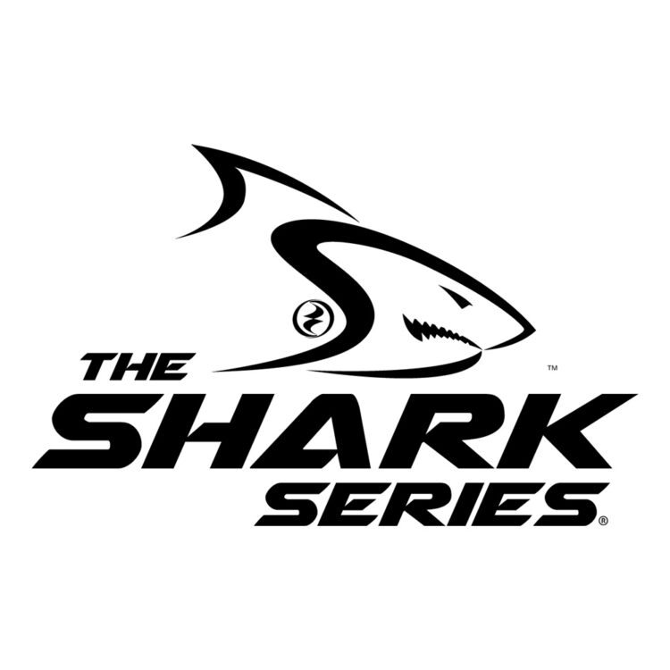 Black shark logo with "The Shark Series" text and trademark symbol on white background.