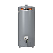 State ProLine gray cylindrical natural gas water heater with orange and black control panel on top.