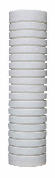 Sterling Water Treatment GB Series 2.5 inch x 10 inch Grooved Poly-Bonded 20 Micron Filter Cartridge - GB1020