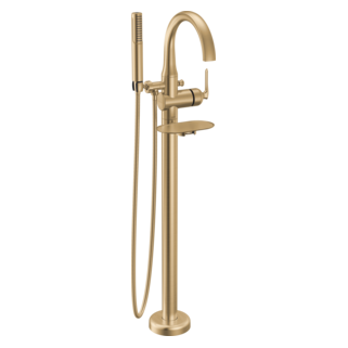 Delta Bonacci Floor Mounted Tub Filler with Diverter & Hand Shower