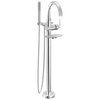 Delta Bonacci Floor Mounted Tub Filler with Diverter & Hand Shower