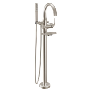 Delta Bonacci Floor Mounted Tub Filler with Diverter & Hand Shower
