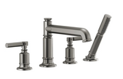 Delta Invari Deck Mounted Roman Tub Filler with Diverter & Hand Shower